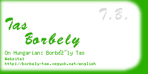 tas borbely business card